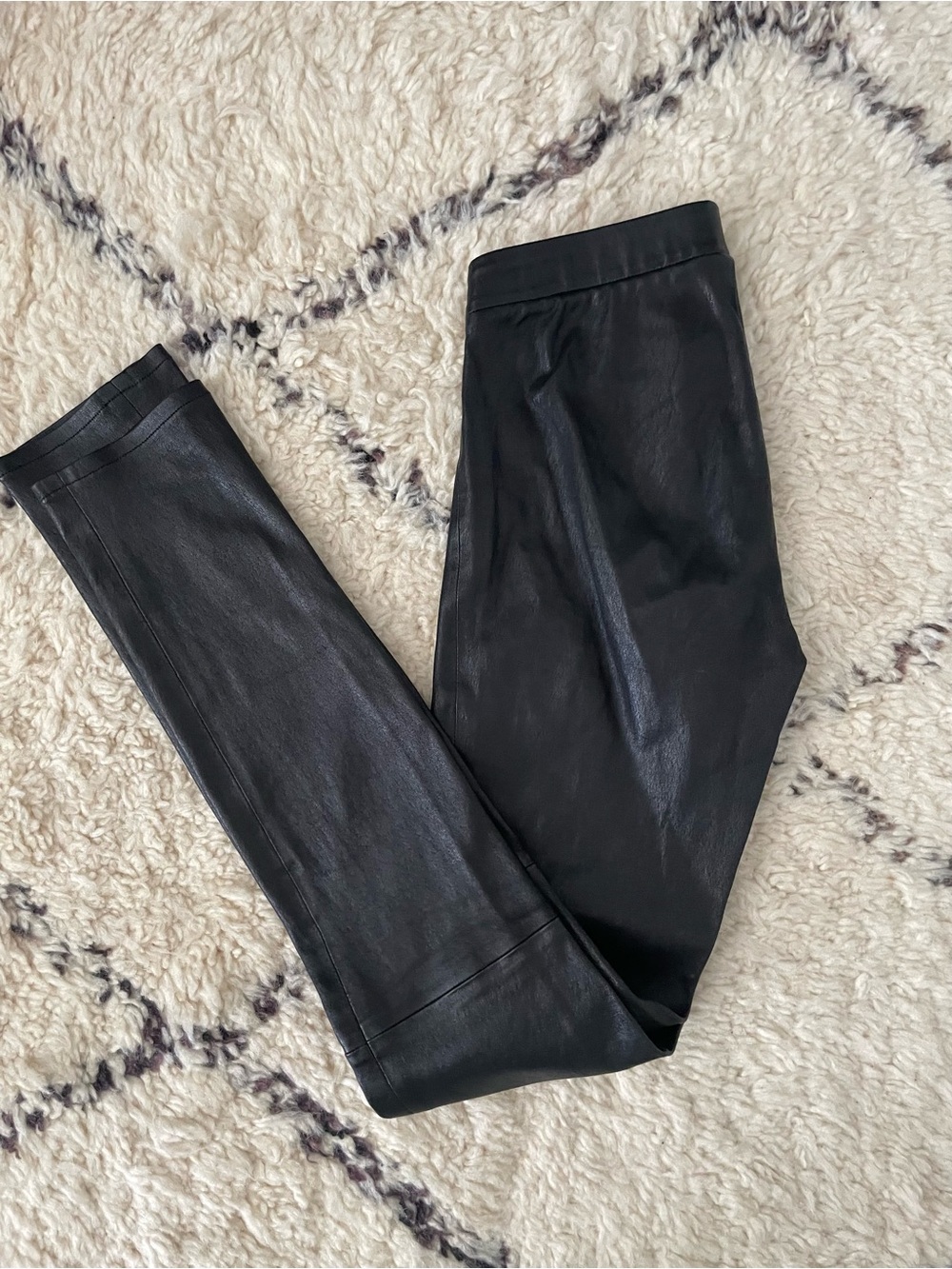 J Brand Black Faux Leather Leggings
